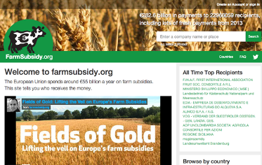 Farmsubsidy.org - Transparenz bei EU-Agrarsubventionen
